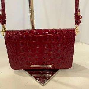 Brahmin Dark Berry mini crossbody bag NWOT